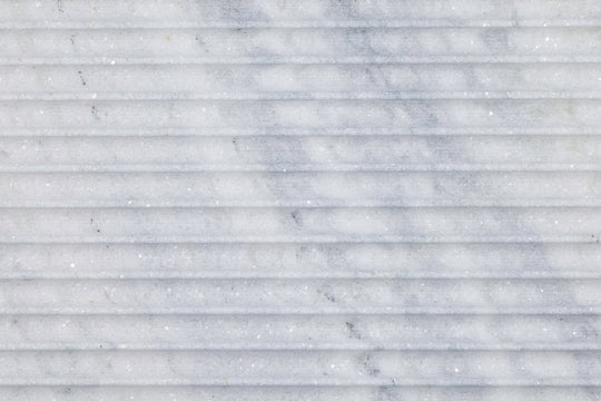 White Carrara Fluted